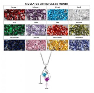 Personalized Birthstone Necklace JEWJONE101989